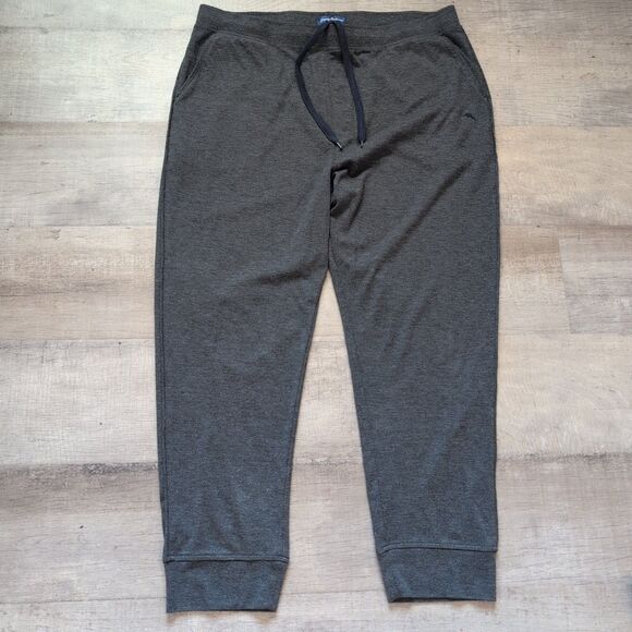 Tommy Bahama Men’s XL Gray Sweatpants Elastic Waist Stretch Lounge Drawstring - Picture 1 of 7